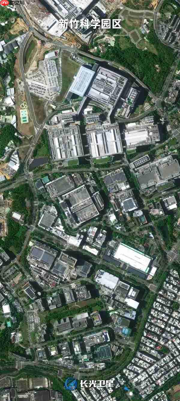 中国驻美大使馆发布台湾省新竹科学园高清卫星照:美国很紧张