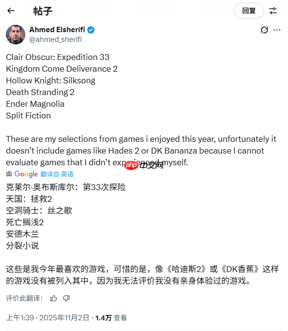 TGA官方提问:你觉得哪六个游戏能入围年度最佳提名?