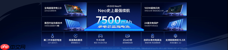 2K屏双芯游戏神机 “超神标准版”iQOO Neo11 2599元起售