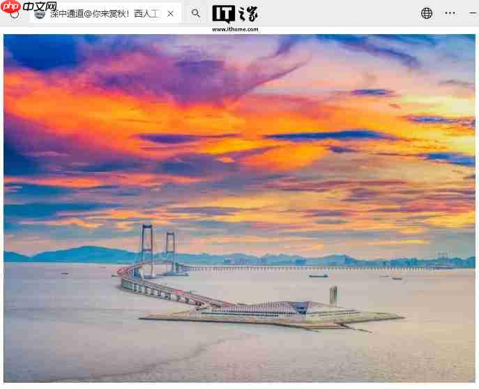 世界级跨海集群工程,深中通道西人工岛今日启动文旅试运营