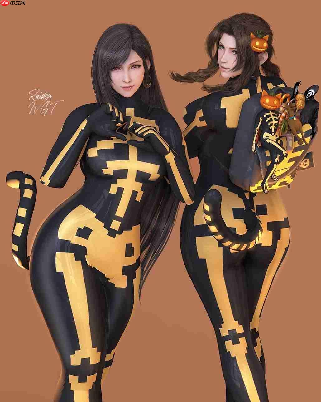 《最终幻想7》蒂法新3D美图:穿上新服装 身材更出色