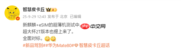 华为Mate 70 Air要来了：支持66W快充