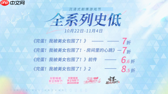 心动暴击!不止打折,而且是折上折!《完蛋!我被美女包围了!》系列超级史低!