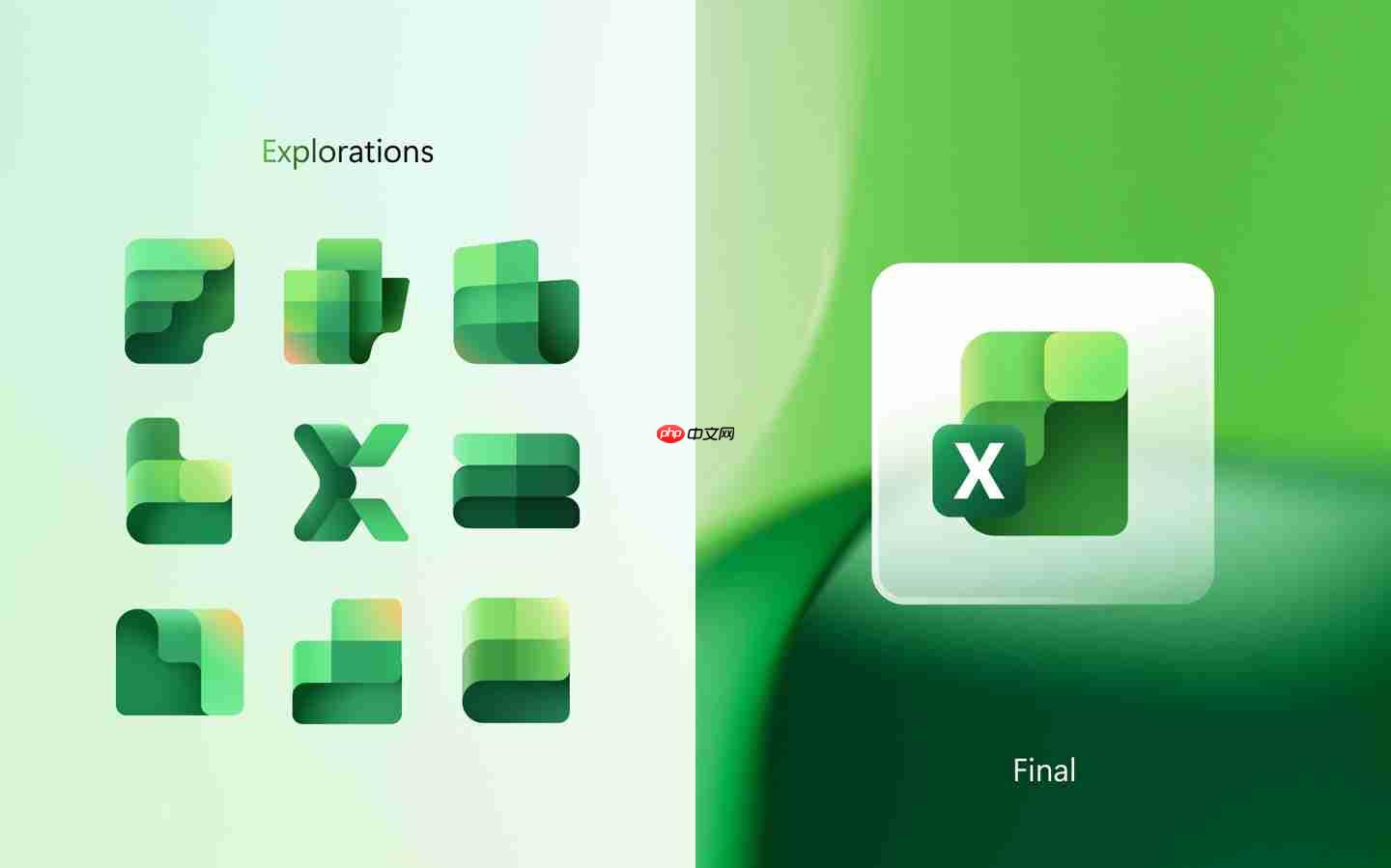 微软公布 Office 新版图标“废案”:采用渐变色,形态更大胆