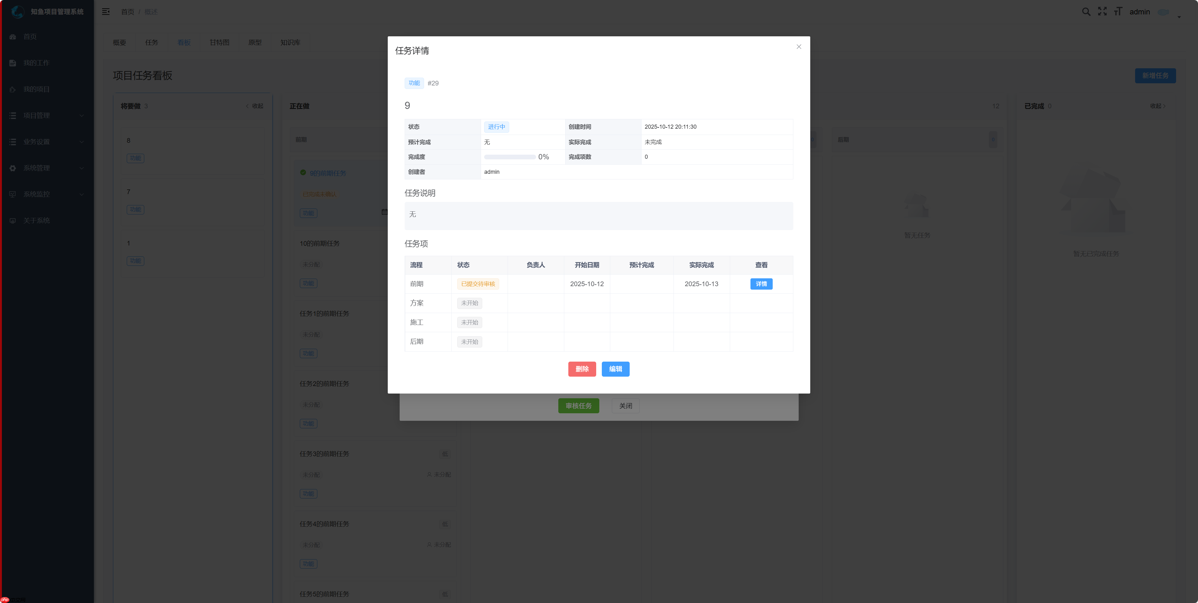 知鱼 v1.4.0 发布,项目管理系统