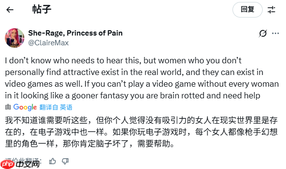 吵翻天!外网热议:游戏里的女角色必须漂亮吗?