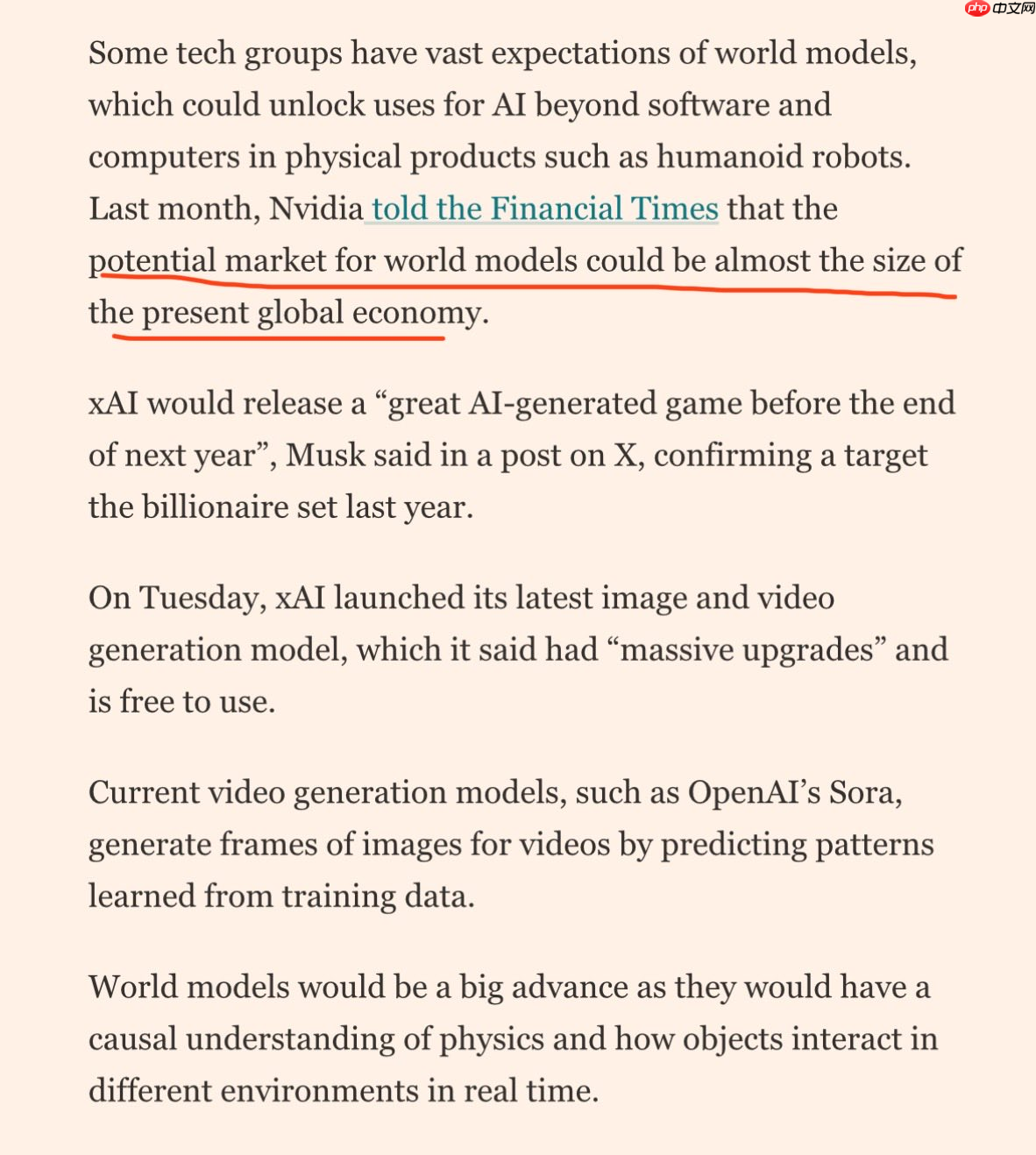 马斯克旗下xAI公司挖角英伟达研发团队，打造全新世界模型亮相在即