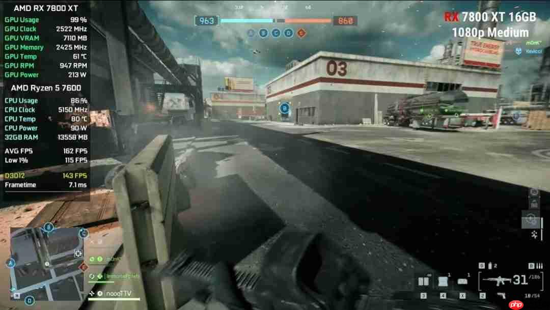 一帧能玩 三帧电竞! 博主测试各主流显卡运行《战地6》帧数