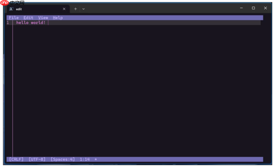 Windows 11 推送命令行编辑器 Edit:未来将成预装软件