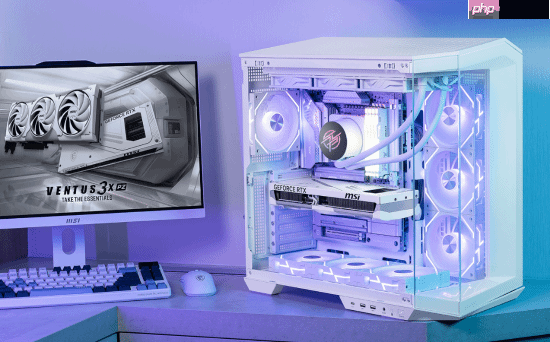 微星首款背插显卡发布:纯白配色、看不到一根线