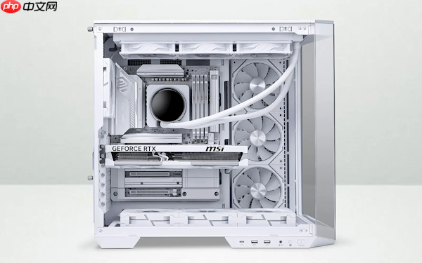 微星首款背插显卡发布:纯白、看不到一根线