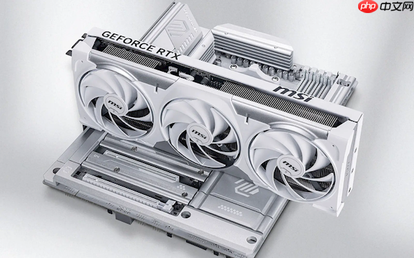 微星首款背插显卡发布:纯白、看不到一根线