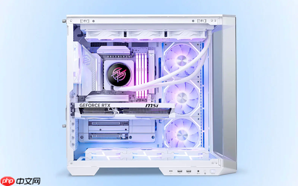 微星首款背插显卡发布:纯白、看不到一根线