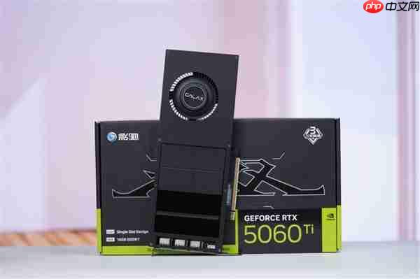 史上唯一单槽 2cm极致超薄!影驰RTX 5060 Ti无双MAX图赏