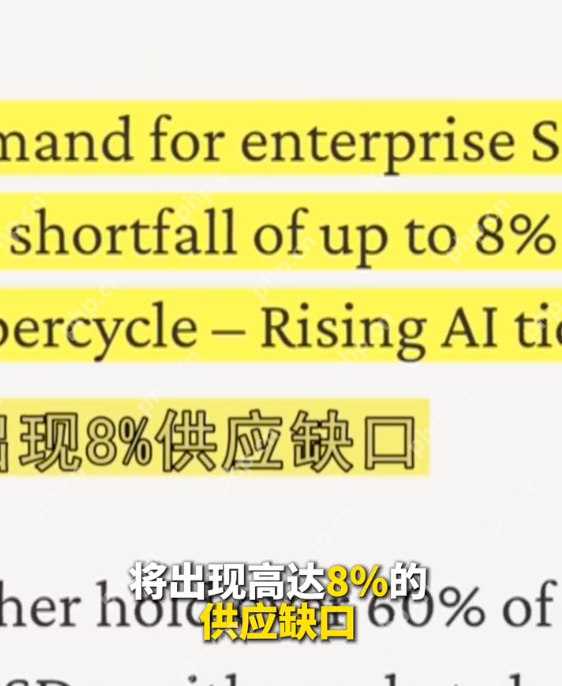 多国芯片巨头上调产品报价 存储芯片行业预计迎来一个“超级周期” - php中文网