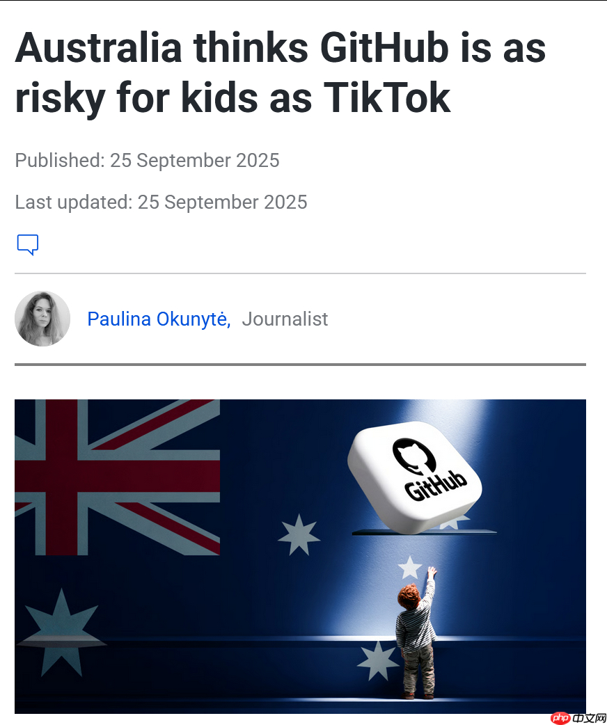 澳大利亚警告GitHub存在危害未成年人风险