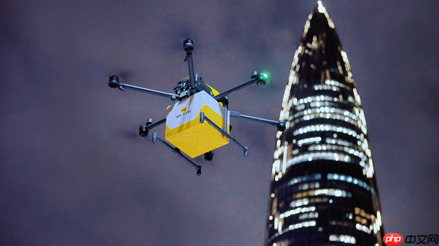 美团无人机在深上线夜间配送 即日起人才公园等景点服务至晚8点