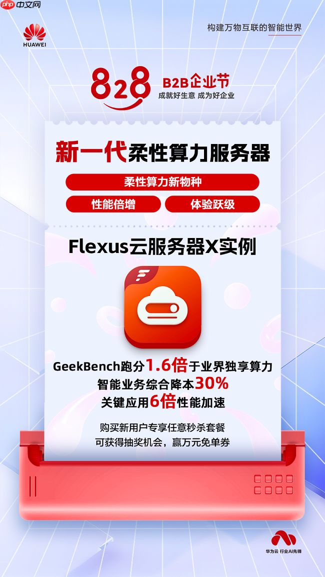 FlexusX 实例秒级启动、高性价比,降本增效上云利器!