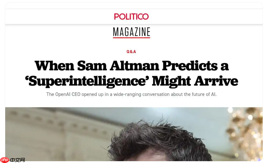 Sam Altman:未来 AI 或接管 30%-40% 工作