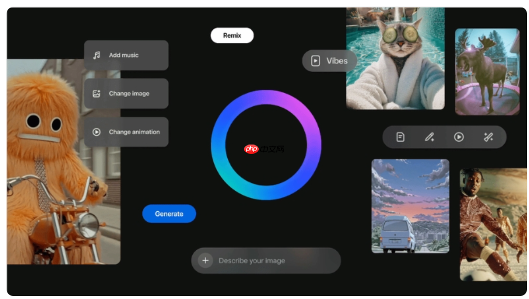 Meta推出AI视频生成平台Vibes，创造无限可能的视频体验