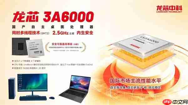 龙芯3B6000M入选国家安全可靠最高等级Ⅱ级!“三剑客”一齐登顶