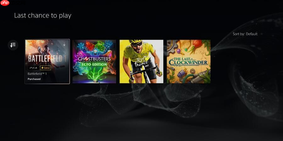 PS Plus十月移除游戏名单公布：《战地1》等