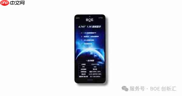 京东方推出高端LCD屏，6.745英寸1.5K分辨率，亮度达1500nit，PPI达446，LCD永不落伍