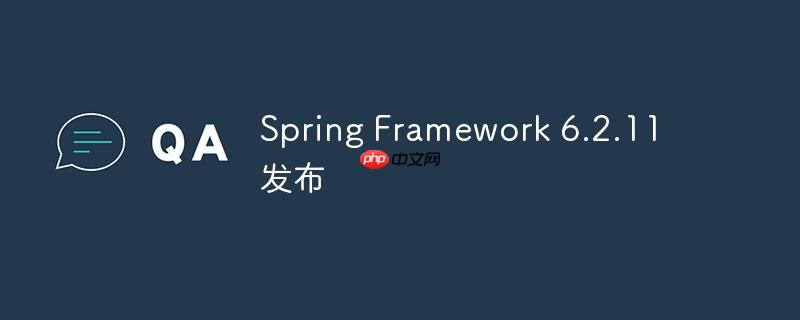 Spring Framework 6.2.11版本发布公告