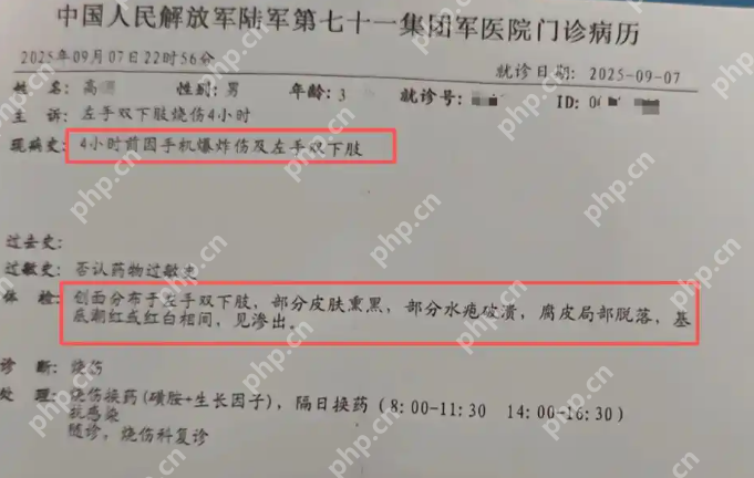 小米13手机突发爆炸致3岁男童烧伤:安全警钟为谁而鸣? - php中文网