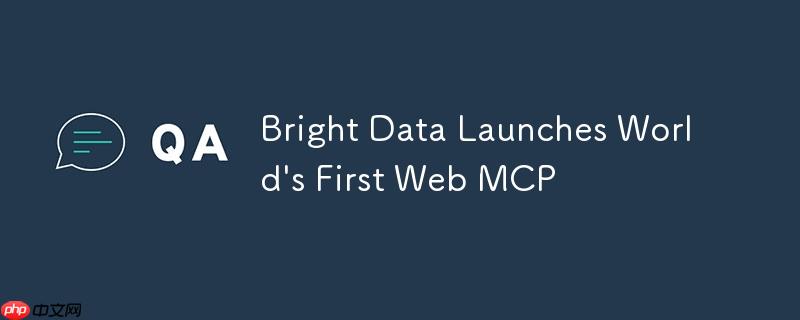 亮数据推出全球首个网页MCP，引领数据革命的新里程碑