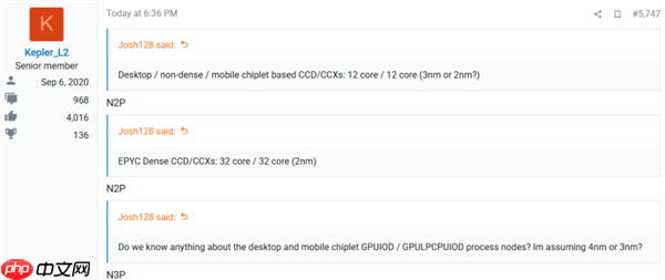 性能飞跃！AMD下代Zen6 CCD采用台积电2nm N2P：IOD为3nm N3P