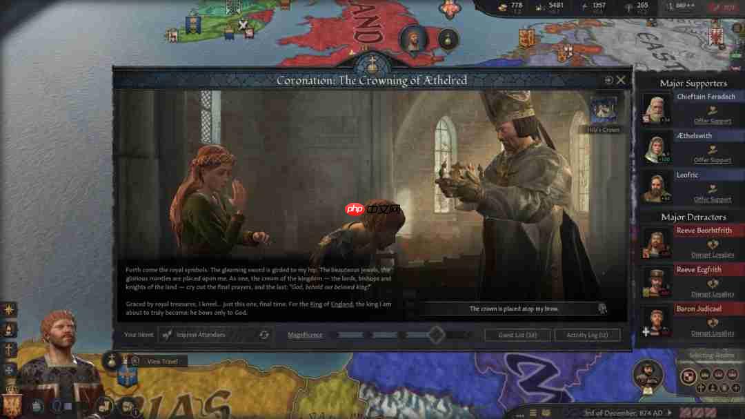 《十字军之王3》新DLC“加冕典礼”将于9月9日上线