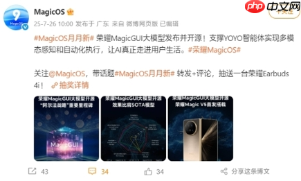 荣耀发布开源MagicGUI大模型,Magic V5首发实现跨设备智能自动化