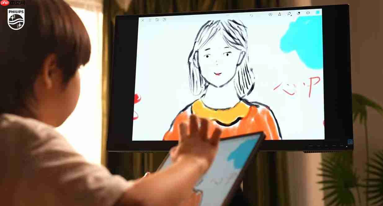 一屏纳万象！飞利浦无线投屏显示器27B2W5600，办公娱乐新宠！