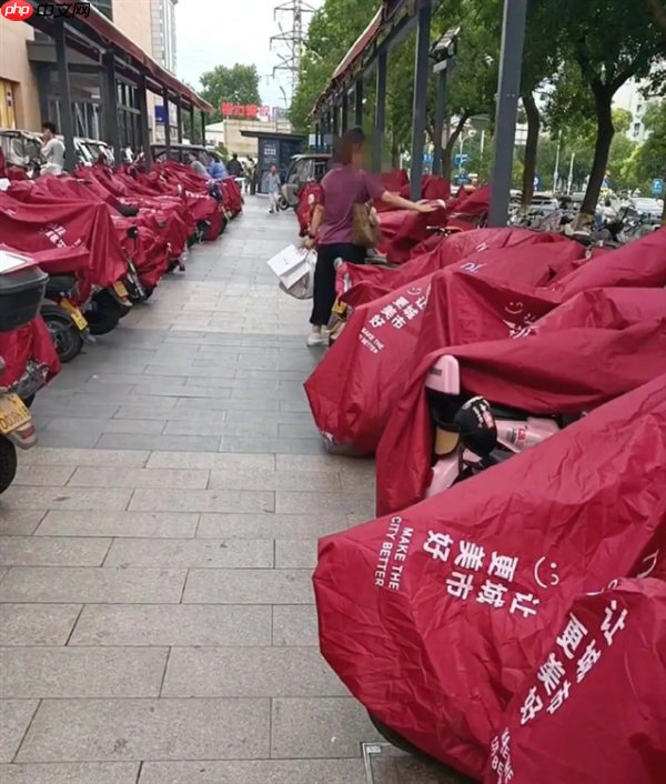 网友称赞雨天给顾客电瓶车搭雨披 胖东来:一直有这项服务