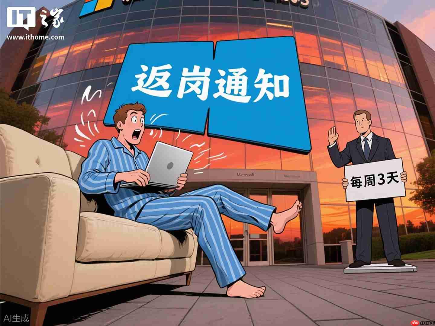 微软被曝拟推行更严格“重返办公室”政策：每周至少三天到岗