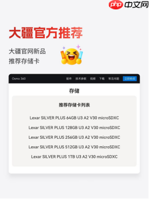 雷克沙SILVERPLUS micro SD：大疆Osmo360 的理想之选