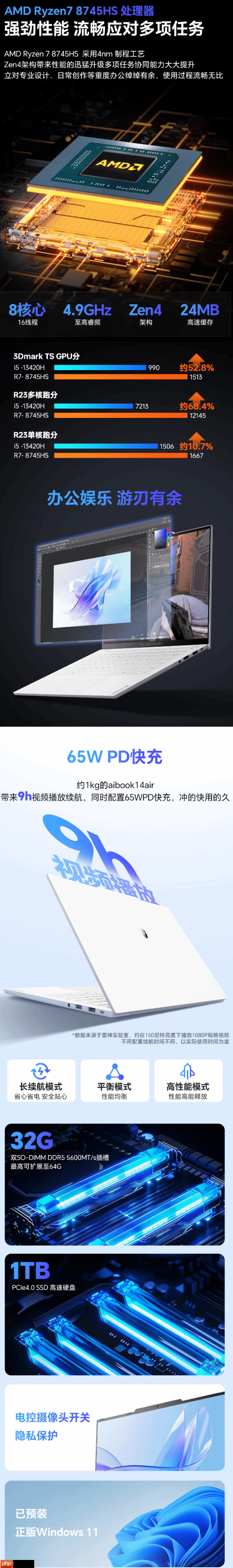 雷神首款高性能全能本上市!仅重1KG 售价4699元