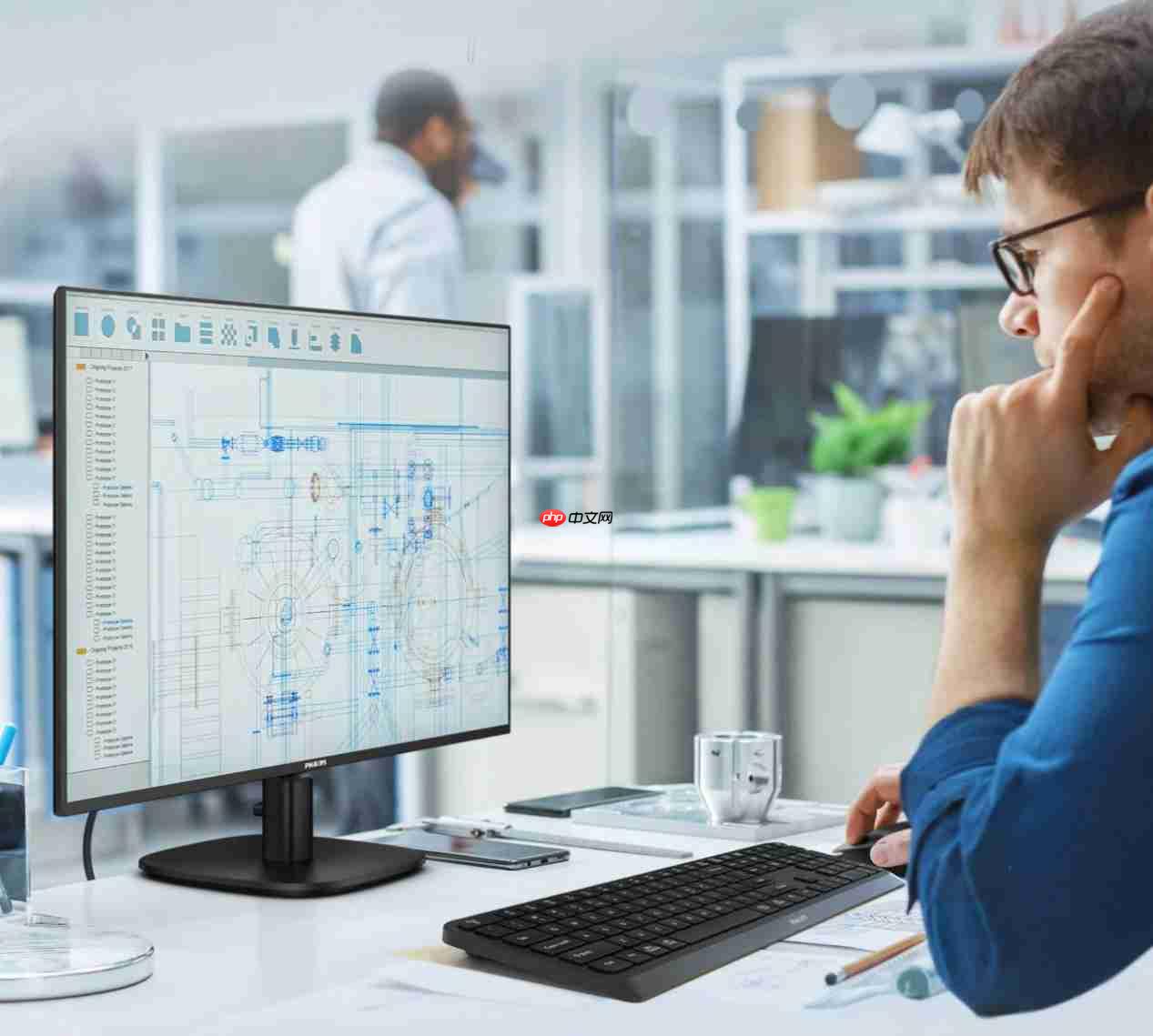 赋能政企办公!飞利浦24B2N2100商用显示器,进阶办公体验!