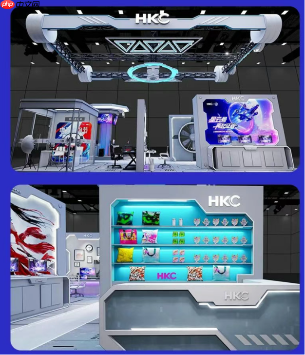 HKC携三大品牌产品亮相2025ChinaJoy,以“星云号”开启电竞与显示科技盛宴