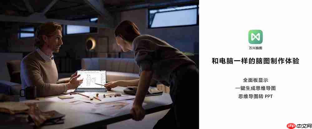 桌面级AI办公体验！万兴脑图深度适配鸿蒙平板，解锁高效生产力