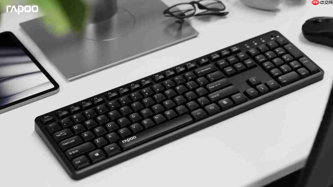 轻音型降噪设计2.4G无线传输雷柏X2800S光学键鼠套装上市