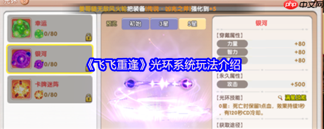 飞飞重逢光环系统征服指南：撕裂云海的终极战力引擎