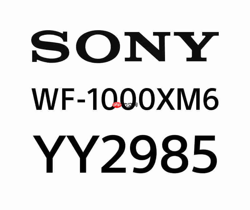 索尼新一代降噪豆WF-1000XM6耳机曝光!型号YY2985