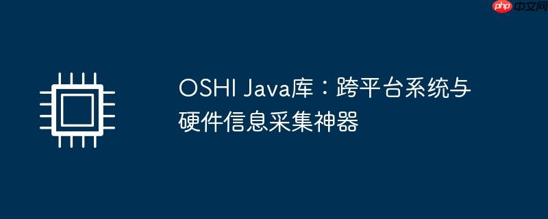 OSHI Java库，跨平台硬件信息采集系统利器