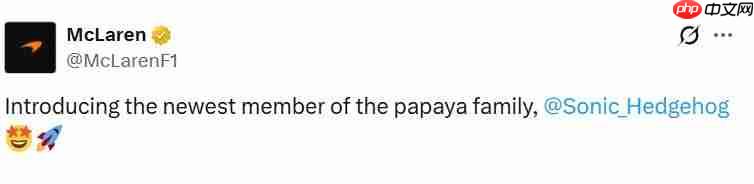我们联合！ 索尼克和迈凯伦30年再次合作