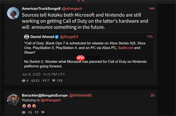 《使命召唤：黑色行动7》或将登录任天堂Switch 2