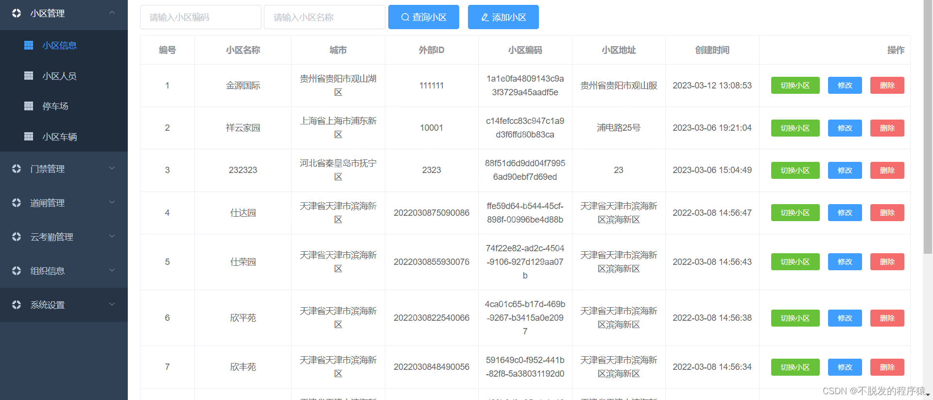 毕业设计So Easy：社区道闸门禁和人员考勤物联网管理系统