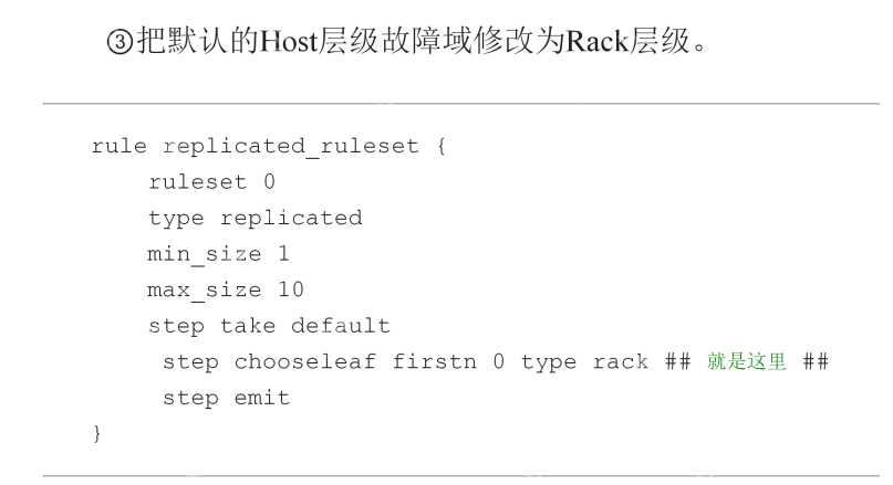 ceph crush配置实例(两个rack容灾)