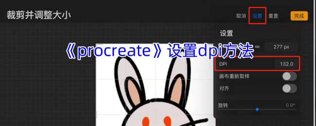 Procreate调整DPI超详细教程 3分钟掌握专业画布设置技巧